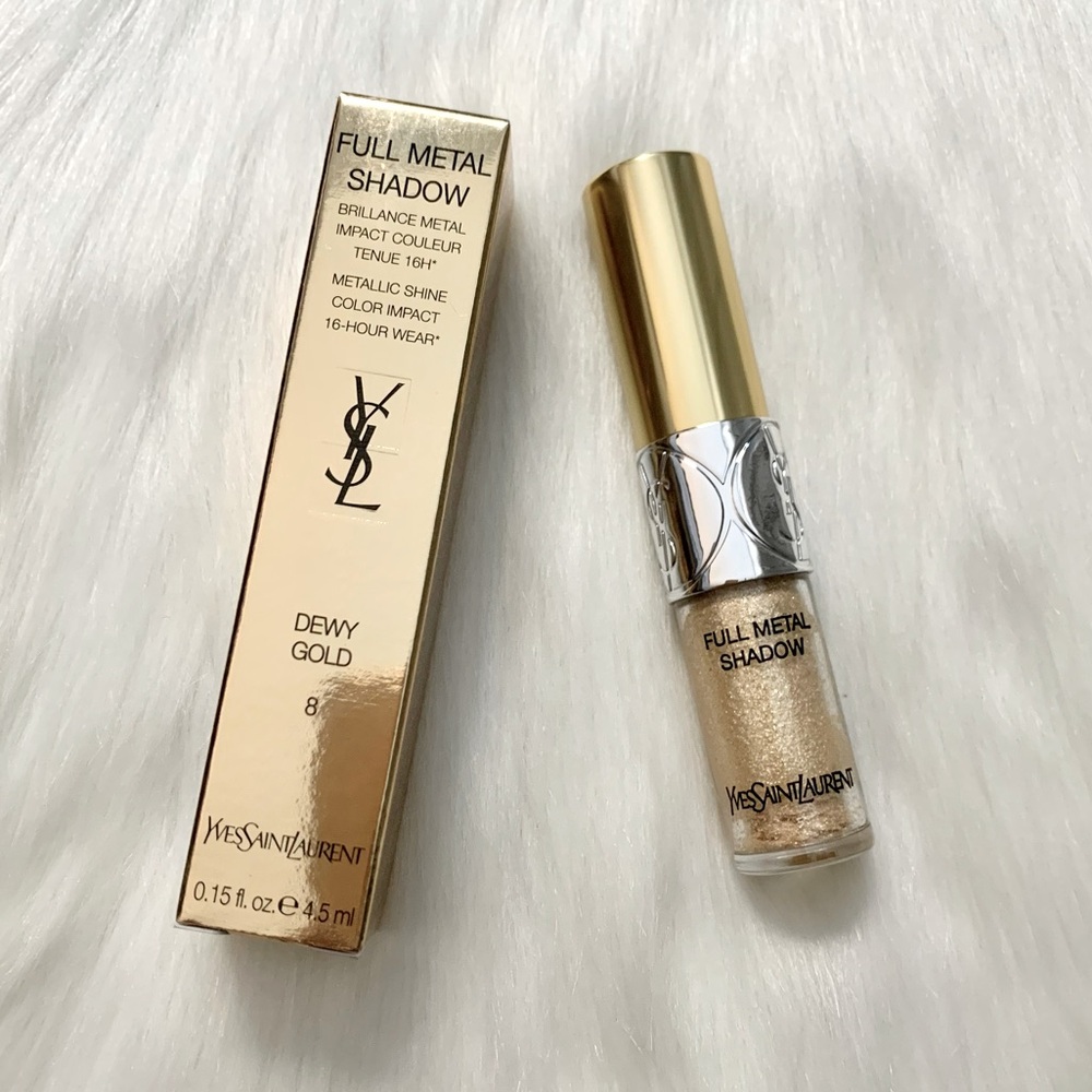 YSL Full Metal Shadow Liquid Eyeshadow #8 Dewy Gold NIB *Discontinued*